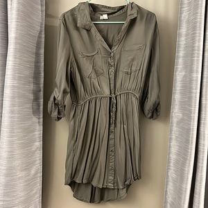 Grey/green long sleeve dress. Size large